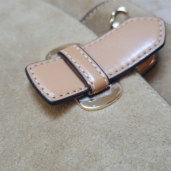 Michael Kors Romy Tan Leather Crossbody Bag - Picture 10 of 13